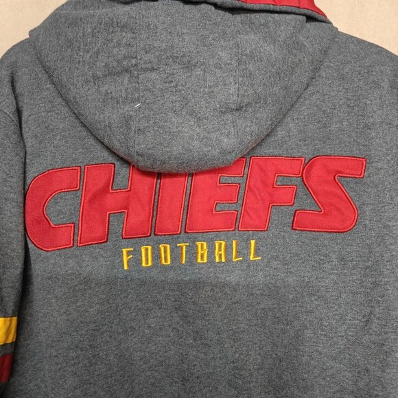 Kansas City Chiefs G-III Sport Reversible Red Zip Bomber Jacket (L) Rain Coat - Picture 5 of 16